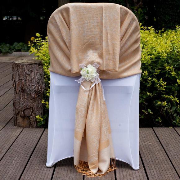 Paisley Scarf Shawl Jacquard Wrap Stole Two Tones Vintage Soft Lightweight🫵 - Picture 3 of 8